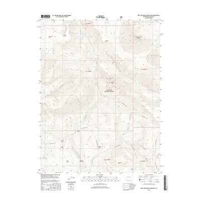 2016 Map of West Beckwith Mountain, 2016 Print