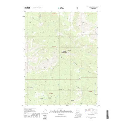 2019 Map of West Beckwith Mountain, 2019 Print