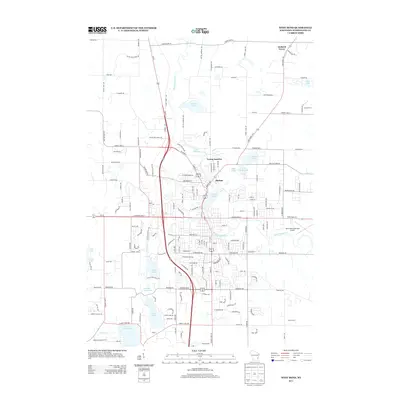 2013 Map of West Bend, 2013 Print