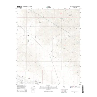2015 Map of West Berdoo Canyon, 2015 Print