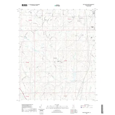 2018 Map of West Blocton West, 2018 Print