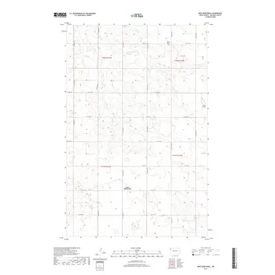 2017 Map of West Bonetraill, 2017 Print