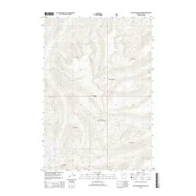 2014 Map of West Boulder Plateau, 2014 Print