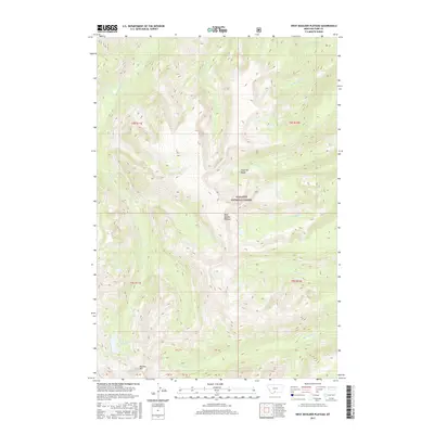 2017 Map of West Boulder Plateau, 2017 Print