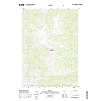 2020 Map of West Boulder Plateau, 2020 Print