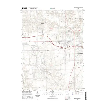 2015 Map of West Burlington, 2015 Print
