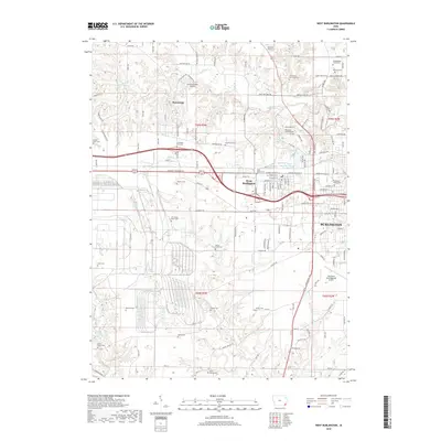 2018 Map of West Burlington, 2018 Print