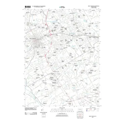 2010 Map of West Chester, 2010 Print