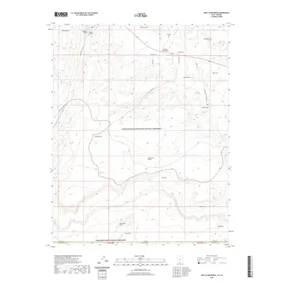 2020 Map of West Clark Bench, 2020 Print