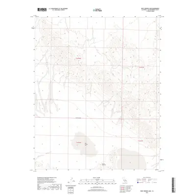 2018 Map of West Cronise Lake, 2018 Print