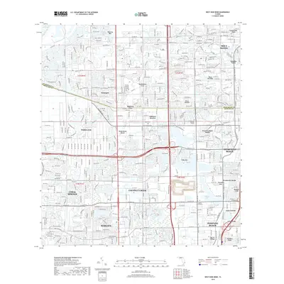 2018 Map of West Dixie Bend, 2018 Print