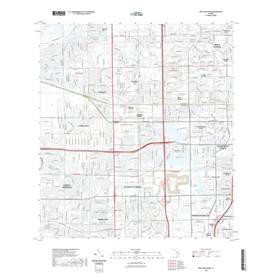 2021 Map of West Dixie Bend, 2021 Print