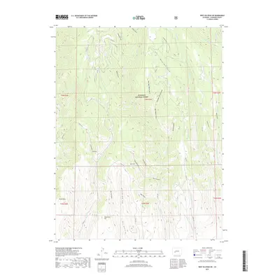 2019 Map of West Elk Peak SW, 2019 Print