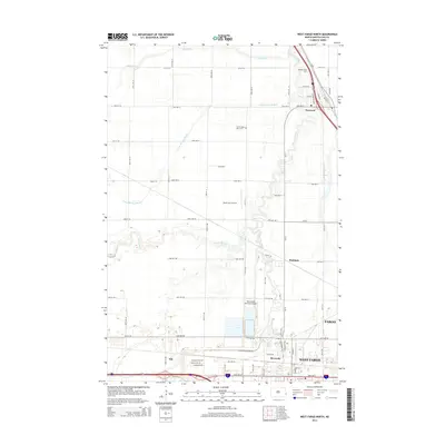 2014 Map of West Fargo North, 2014 Print