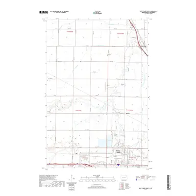 2017 Map of West Fargo North, 2017 Print
