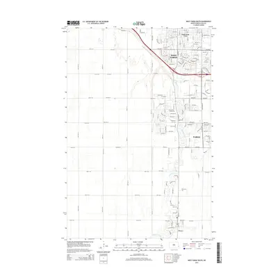 2014 Map of West Fargo South, 2014 Print