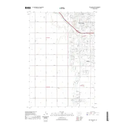 2020 Map of West Fargo South, 2020 Print