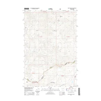 2014 Map of West Fork Butte, 2014 Print