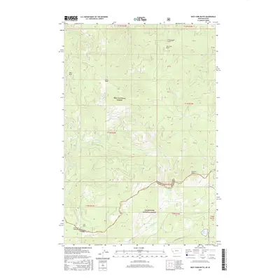 2017 Map of West Fork Butte, 2017 Print