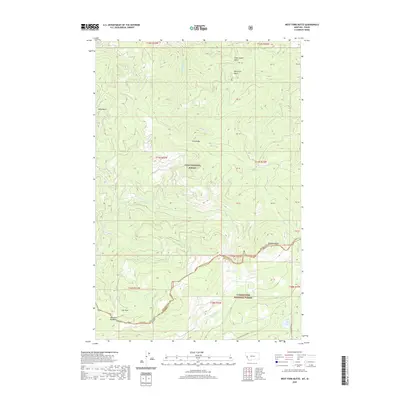 2020 Map of West Fork Butte, 2020 Print