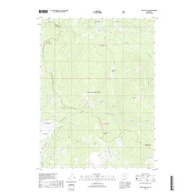 2019 Map of West Fork Lake, 2019 Print