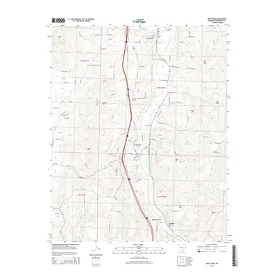 2014 Map of West Fork, 2014 Print