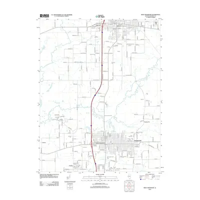 2012 Map of West Frankfort, 2012 Print
