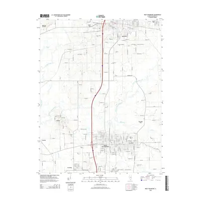 2015 Map of West Frankfort, 2015 Print