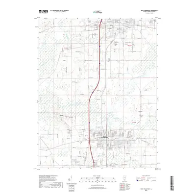 2018 Map of West Frankfort, 2018 Print