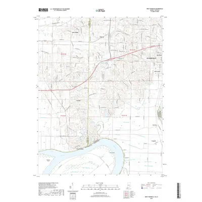 2019 Map of West Franklin, 2019 Print
