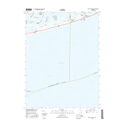2016 Map of West Gilgo Beach, 2016 Print