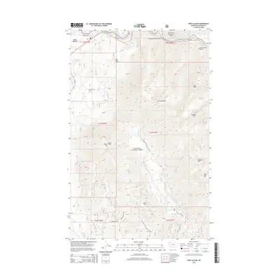 2014 Map of West Glacier, 2014 Print