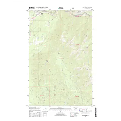 2017 Map of West Glacier, 2017 Print