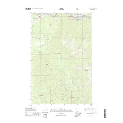 2020 Map of West Glacier, 2020 Print