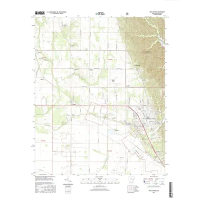 2017 Map of West Helena, 2017 Print