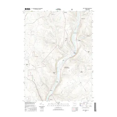 2016 Map of West Hickory, 2016 Print
