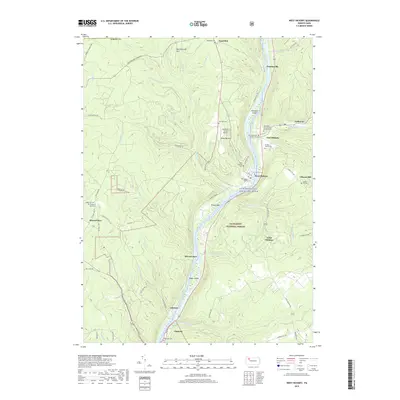 2019 Map of West Hickory, 2019 Print