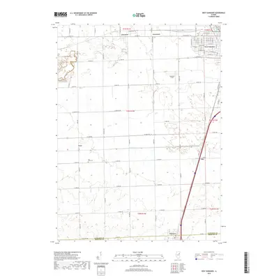 2018 Map of West Kankakee, 2018 Print