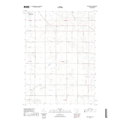2018 Map of West Liberty SW, 2018 Print