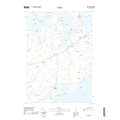 2021 Map of West Lubec, 2021 Print