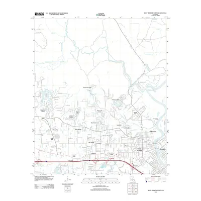 2012 Map of West Monroe North, 2012 Print