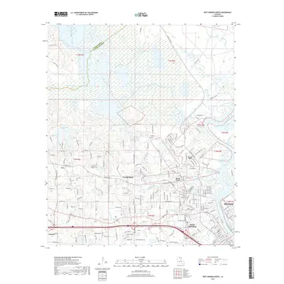 2018 Map of West Monroe North, 2018 Print
