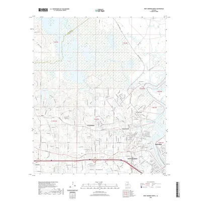 2020 Map of West Monroe North, 2020 Print