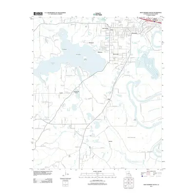 2012 Map of West Monroe South, 2012 Print