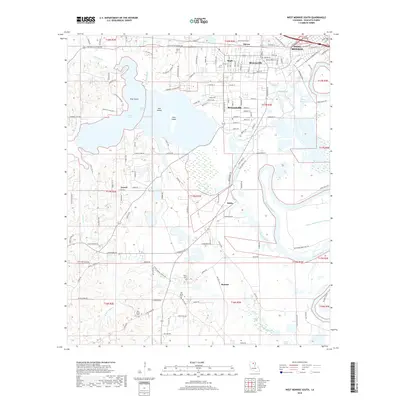 2018 Map of West Monroe South, 2018 Print