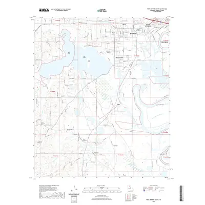 2020 Map of West Monroe South, 2020 Print