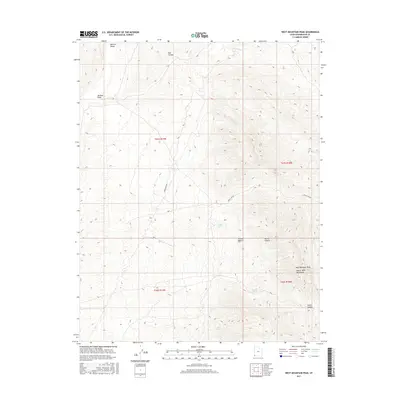 2017 Map of West Mountain Peak, 2017 Print