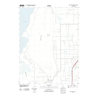 2011 Map of West Mountain, 2011 Print