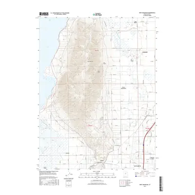2017 Map of West Mountain, 2017 Print