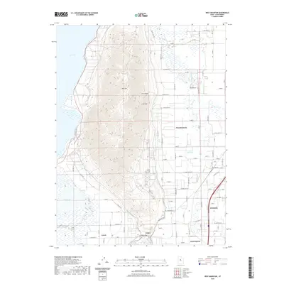 2020 Map of West Mountain, 2020 Print